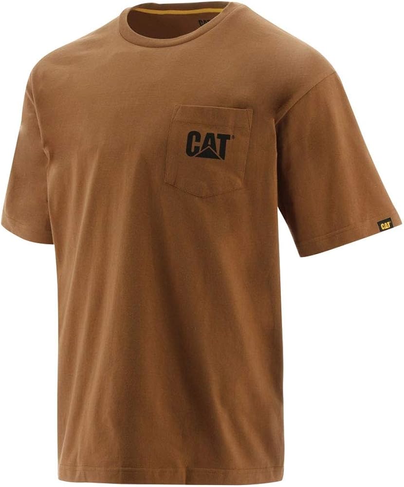 Caterpillar Men's Logo Pocket Tee TShirt Amazon.co.uk Clothing