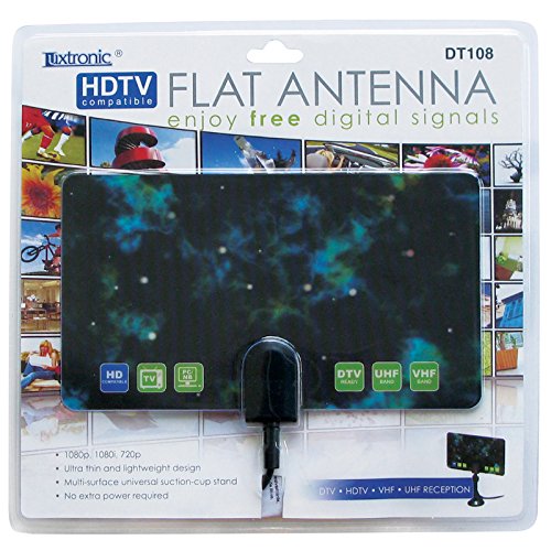 Luxtronic HDTV Flat Antenna 25 Miles Range Compact Design Pricepulse