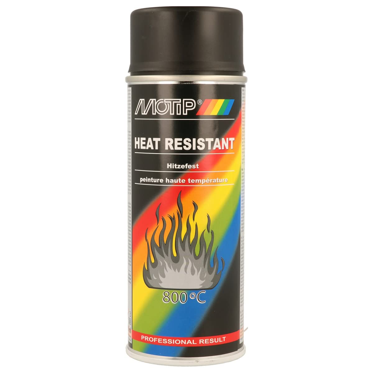 Motip M04031 Heat Resistant Lacquer-Black-400 ml, Black, 400 ml
