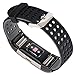Lwsengme Silicone Bands Compatible with Fitbit Charge 2, 18mm Silicone Replacement Accessories Wrist Band with Adjustable Buckle Compatible with Fitbit Charge 2 HR. (Black/Gray)