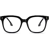 Avaeye Oversized Reading Glasses for Women Men Large Square Frame Readers Trendy Eyeglasses with Spring Hinges