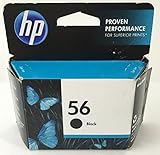 HP 56 Deskjet Ink Cartridge, 520 Page Yield, Black