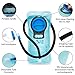 Hydration Bladder 2 Liter SKL Water Bladder for Hydration Pack Leak Proof BPA Free Water Backpack for Hiking, Running, Cycling, Biking, Climbing, Kids, Adults, Quick Release Insulated Tube, Blue(2L)