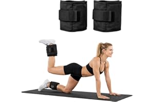 Par Caneleira de Peso Profissional para Tornozelo, Preto, Par de Tornozeleiras Ajustáveis para Musculação, Academia, Perna, Treino em Casa, Fitness, CrossFit, Funcional, 500g, 1kg, 2kg, 3kg,4kg, 5kg