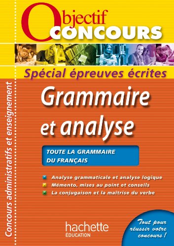Objectif Concours Grammaire et analyse by (Paperback)