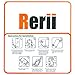 Rerii Garmin Forerunner 220 230 Tempered Glass Screen Protector, High Definition, 9H Hardness, 0.3mm Thickness, Shatterproof, Delicate Touch, Real Glass