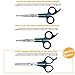 Yogo Pet Grooming Scissors Kit - 3 Round Tip Scissors Includes 1 Thinning Shears, 1 Facial (Face, Ear, Nose, Paw) and 1 Full Body Scissors - Professionally and Easily Groom Your Dogs, Cats and Pets