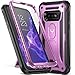 YOUMAKER Case for Galaxy S10e, Kickstand Case with Built-in Screen Protector Heavy Duty Protection Shockproof Full Body Slim Fit Cover for Samsung Galaxy S10e 5.8 inch - Purple