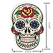 Hybsk Sugar Skull Stickers Laptop Skull Decals Dia de Los Muertos Mexican Day of The Dead Sticker Bomb Water Bottle Luggage Bike Computer Skateboard Vinyl Decal (50 Pack)