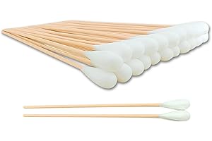 6 Inch Long Cotton Swabs,Large Cotton Buds with Bamboo Handle for Dogs, Specifically Designed for Dogs,Professional Big Cotto