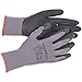 Amazon Basics Latex Coated Work Gloves, Nylon Liner Fiber, Grey, Size 9, L, 12-Pair