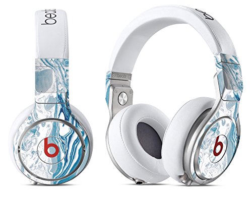 Marble Pattern Design Skinz Premium Full-Body Cover Wrap Decal Skin-Kit for the Beats by Dre Solo 2 (Wired) - Mixtured Blue 57 Textured Marble