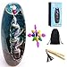 Munatass Ceramic Backflow Incense Holder +100 Free Incense Cones+Bamboo Tongs+Velvet Pouch-Handmade Waterfall Incense Burner Ornament Perfect for Aromatherapy, Home Decor, Yoga, Spa & Meditation
