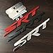 UpAuto SRT Emblem Badge Front Grill Grille Nameplate for Dodge Challenger Charger Jeep Grand Cherokee (Silver)