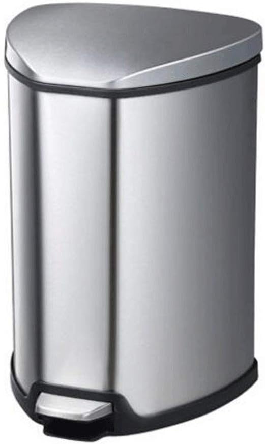 GAOLILI Stainless Steel Footrest Trash Cans Living Room Bedroom Dustbins