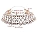 Hunputa Luxury Women Crystal Rhinestone Full Diamonds 3 Layers Collar Wide Choker Necklace Jewelry Gift (Gold)