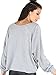 SweatyRocks Women's Oversized Knot Front Long Sleeve Sweatshirt Grey S