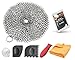 KitchWhiz (6-in-One + eBook) Cast Iron Cleaner XL, Premium Stainless Steel Chainmail Cirle With Bonus Iron Skillet Handle Holder + Pan Scraper + Grill Scraper + Kitchen Towel + Drying Hook