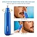 Professional Nose Ear Hair Trimmer Clipper with Vacuum Cleaning System and LED Light, Waterproof Dual Edge Blades for Easy Cleansing