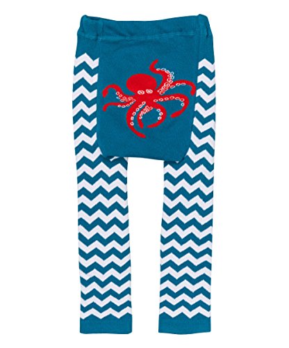 Teal Chevron Octopus Leggings