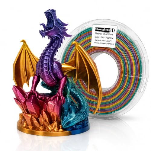 Stronghero3D PLA 3D Printer Filament 1.75mm EX51 Rainbow 1kg(2.2lbs) for ender3