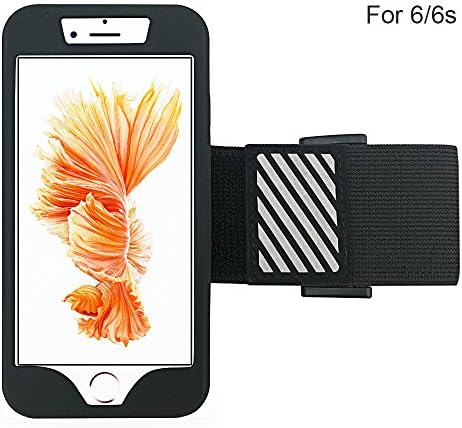 iPhone 6, 6S Sports Armband - Bundle with Screen Protector, Reflective Strip, Water Resistant for Galaxy S3/S4, iPhone 5/5C/5S - 4.7 Inch