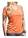 Harley-Davidson Womens Performance Vital Force Short Sleeve Tee, Coral H626-HB7V