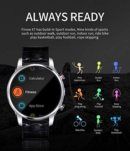 FINOW X7 - Reloj Inteligente MTK6739 Procesador (Negro ...