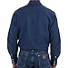Wrangler Men's Authentic Cowboy Cut Work Western Long-Sleeve Firm Finish Shirt, Rigid Indigo Denim, XX-Large