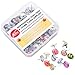 Creative Steel Thumb Tacks for Photos Wall, Maps, Bulletin Board or Corkboards, 100 Pieces