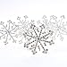 Group of 6 Sparkling Holiday Rhinestone Crytal Snowflake Napkin Rings for Embellishing a Holiday Table or Display