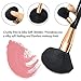 Qivange Makeup Brushes, Soft Cosmetic Powder Highlighter Brush Professional Makeup Brush Set with Gift Box(15 pcs, Black with Rose Gold)