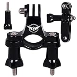 Handlebar Camera Mount / Seatpost Clamp with Three-way Adjustable Pivot Arm for GoPro By FlightSpeed Camera Mounts. Made for Use with the Gopro Hero Action camcorder. Fits the GoPro Hero 4/3+/3/2/1 models and the SJ4000
