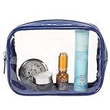 UU Family Toiletry Bag Makeup Pouch Cosmetic Bag Travel Packing Organizer (Blue ink