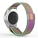 Gear S2 Classic / Gear Sport Watch Band, MoKo Milanese Loop Stainless Steel Mesh Strap for Samsung Gear S2 Classic SM-R732 / Gear Sport SM-R600 (NOT FOR S2 SM-R720, SM-R730), COLORFUL