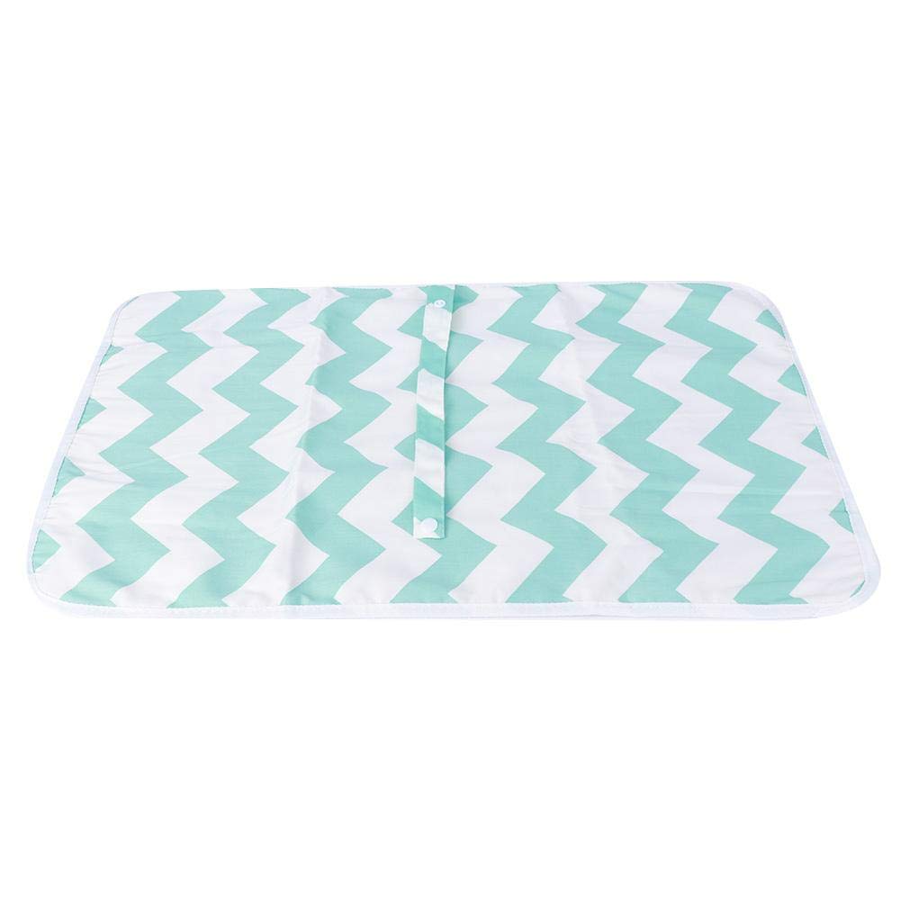 Baby Portable Changing Pad, Baby Reusable Waterproof Underpad Washable Infant Urine Pad Diaper Change Mat for Newborn Girls Boys(60x35cm)(Green)