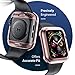 Penom Case for Apple Watch Screen Protector Series 3 2 1 42mm, Ultra Thin Clear iWatch 42mm Screen Protector with Full Protection TPU Cover