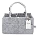 Parker Baby Diaper Caddy - Nursery Storage Bin and Car Organizer for Diapers and Baby Wipes