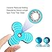 Tri-Spinner Fidget Toy, Ebeet Fingertip Gyro spinner [Non-3D Printed] for ADD, ADHD, Anxiety, and Autism Adult Children-Blue