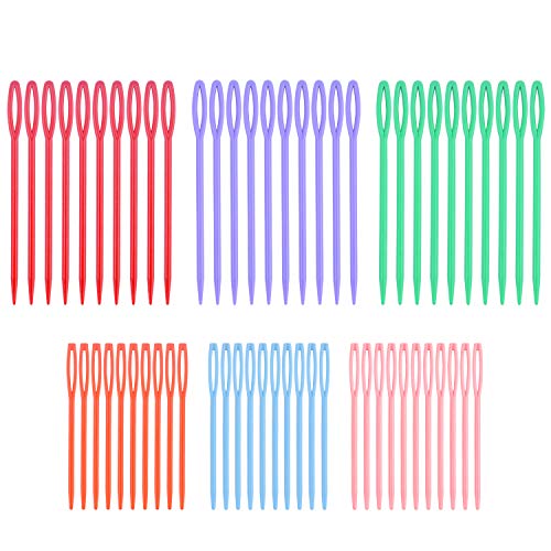 1 Colorful+Plastic+Sewing+Needles+Education