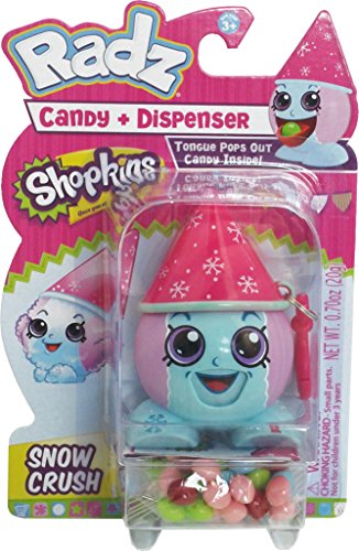 Radz Brand Shopkins Snow Crush Toy Candy Dispenser, 0.7 Ounces