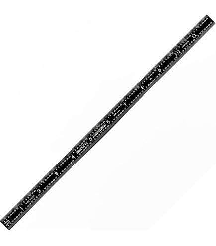 Nickel Ruler Precision Ruler 6 Inch PEC Tools 6-inch Stainless Steel Ruler - High ...