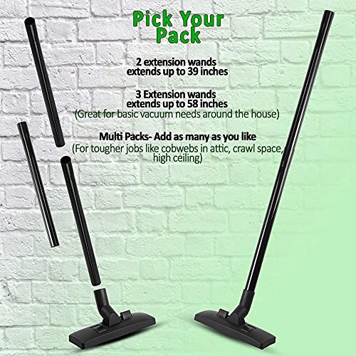 ALL PARTS ETC. 1.25 Inch Vacuum Extension Wands, Accessories and