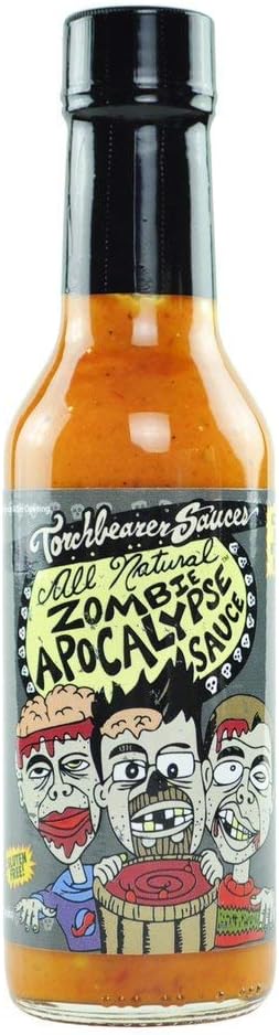 Zombie Apocalypse Ghost Chili Hot Sauce, 5 ounces - All Natural, Vegan, Extract Free, Made in USA, Featured on Hot Ones! (2)