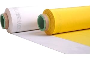 EQUTY BAYMERS 110 Mesh 3 Yards 50Inches(1.27m) Width Silk Screen Printing Fabric Mesh,High Tension,Making Ink Supplies
