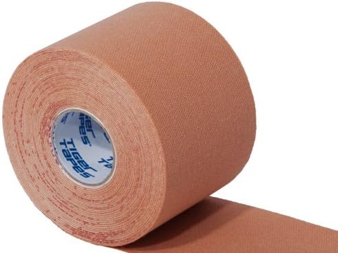 TIGERTAPES - Pack of 3 Tiger K Tape (5cm x 5m)- Kinesiology Tape Uncut Roll Elastic Therapeutic Muscle Support Tape for Exercise, Sports & Injury Recovery - Water Resistant, Breathable, Latex Free - Beige
