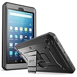 All New Fire 7 Case, SUPCASE Unicorn Beetle PRO Series [Heavy Duty] Full-body Rugged Protective Case Cover with Built-in Screen Protector for Amazon Fire 7 (7th Generation) 2017 Release (Black)