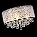 DINGGU 4 Lights Flush Mounted Modern Drum Ceiling Light Chandelier Lamp Fixtures Rain Drop Decoration