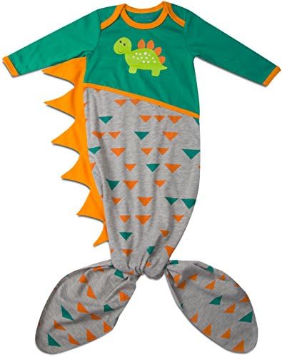 Izzy and Owie Baby Boys' Mermaid Tail Onesie, Green, 0-9 Months