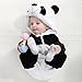 Idgirl Unisex-baby Winter Flannel Romper Panda Outfits Suit (100CM (13-18months), Panda)